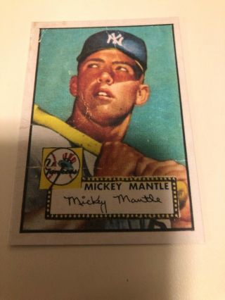 1952 Topps Mickey Mantle 311 Rookie Card Aged RC RP Fair Poor 3