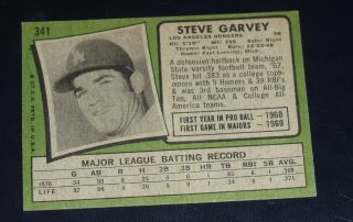 1971 Topps Steve Garvey Rookie 341 PSA Please Read RC 2