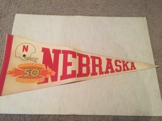 1984 Nebraska Cornhuskers Orange Bowl Pennant Full Size
