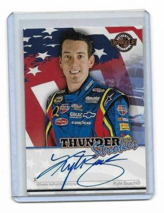 2007 Wheels American Thunder Thunder Strokes Kyle Busch Authentic Autograph