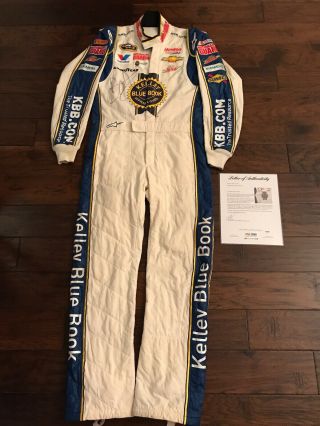 Signed Dale Earnhardt Jr Racing Suit Worn For Sprint Cup Race Sonoma 6\22\2014.