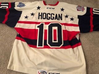 10 Jeff Hoggan 2016 AHL All - Star Challenge Western Conference Game Jersey 4