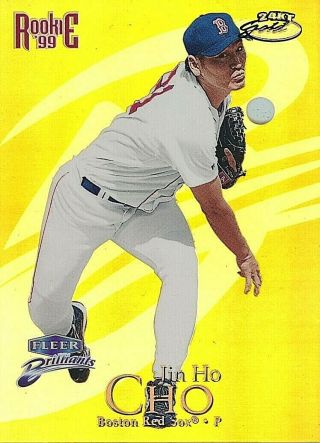 1999 Fleer Brilliants Jin Ho Cho Rc Rookie 24kt Gold Boston Red Sox 18/24 174tg