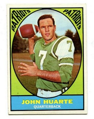 John Huarte 1967 Topps 1 Boston Patriots Ex,  47275