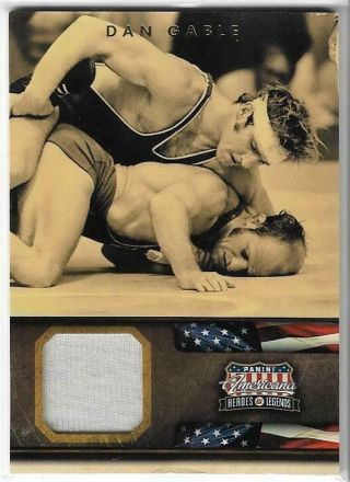 2012 Panini Americana Dan Gable Relic Card 052/199 Olympic Wrestling Iowa St
