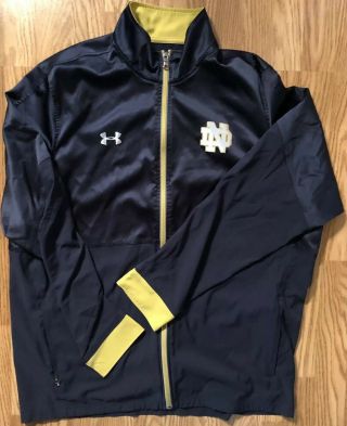 NOTRE DAME FOOTBALL TEAM ISSUED UNDER ARMOUR JACKET PANTS SET XL 22 2