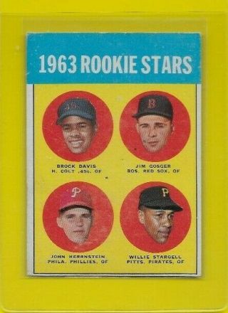 1963 Topps Rookie Stars Willie Stargell Pirates Rc 553 Hi 