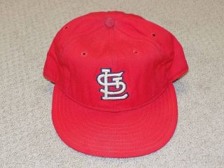 Dave Ricketts Game Worn Cap Hat 1980s St.  Louis Cardinals