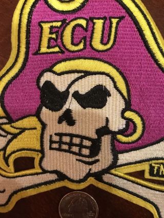 NCAA ECU East Carolina Pirates Vintage Embroidered Iron On Patch AWESOME 5 