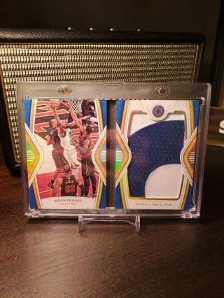 2018 - 19 Panini Opulence Nba Finals Booklet Kevin Durant 3/12 Warriors Game 3