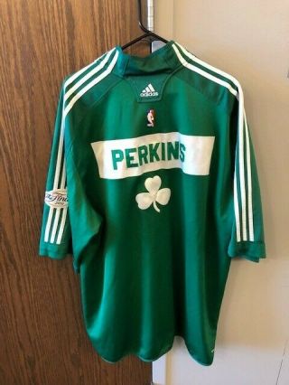 KENDRICK PERKINS Game - 2010 NBA Finals Shooting Shirt - Celtics 5