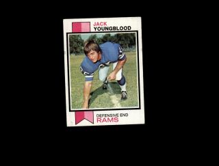 1973 Topps 343 Jack Youngblood Rc Ex D1,  026729
