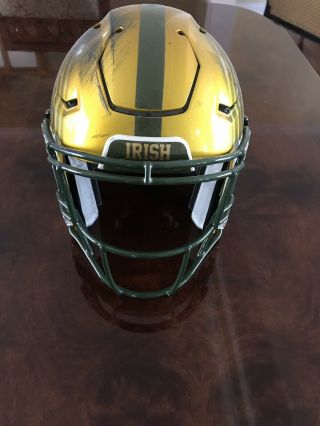 Notre Dame 2016 Game Shamrock Series Helmet 2