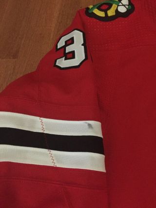 2017 - 18 Jeff Glass Game Worn Jersey Chicago Blackhawks Goalie Size 58 Team 4