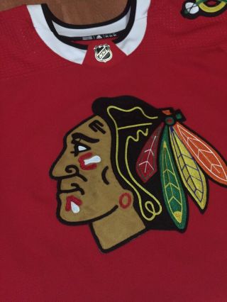 2017 - 18 Jeff Glass Game Worn Jersey Chicago Blackhawks Goalie Size 58 Team 5