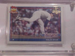 Awesome - 1991 Topps Desert Shield 1 Nolan Ryan Card Please Look Closely