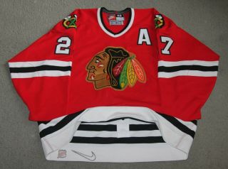 Nike Authentic Jeremy Roenick 1998 Chicago Blackhawks Hockey Jersey Size 52