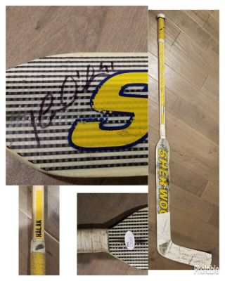 Jaroslav Halak Autographed Game St.  Louis Blues Hockey Stick Jsa Certified