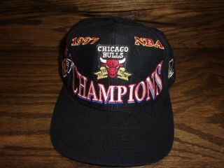 Vintage 1997 Chicago Bulls Nba Champions Logo Athletics Snapback Hat