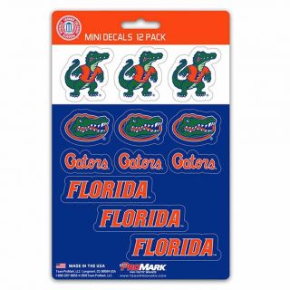 Florida Gators Stickers Die Cut Mini Decals 12 - Pack Sticker Sheet