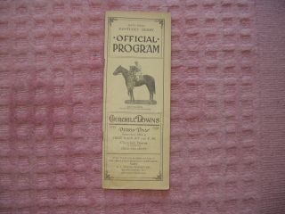 1935 Kentucky Derby Horse Racing Program - Omaha - Triple Crown Winner