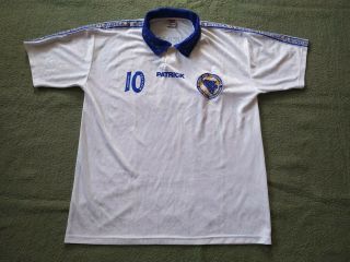 Bosnia And Herzegovina National Team 1996/1998 Match Worn Football Shirt 10 Pat