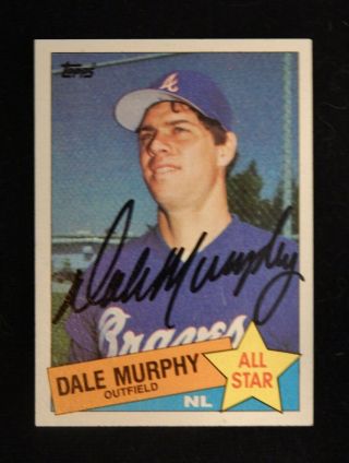 Dale Murphy 1980s Game Bat: PSA/DNA - - & Autographed Ball & Card In Display 10