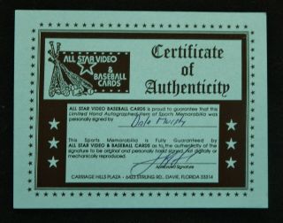 Dale Murphy 1980s Game Bat: PSA/DNA - - & Autographed Ball & Card In Display 12