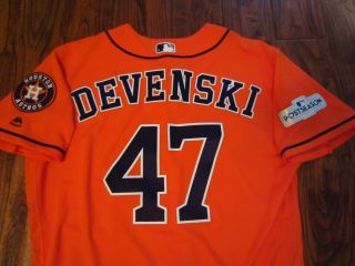 Chris Devenski 2017 Astros Game Alcs Game 4 Jersey Mlb Auth Vs Yankees Devo