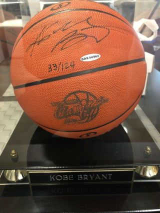 Kobe Bryant Autographed Official 2009 Basketball Engraved Upper Deck Le 33/124