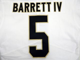 2018 Orleans Saints J.  T.  Barrett IV 5 Game Issued White Jersey Benson 6