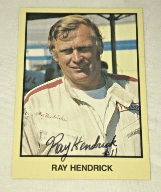 Ray Hendrick " Mr.  Modified " 1990 Masters Of Racing Nascar Top 50 Dvr Signed Card