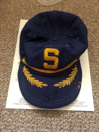 Seattle Pilots Skip Lockwood Signed Autographed Game Hat 1969 Jsa
