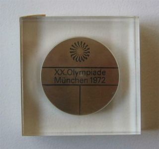 Official Olympic Participation Medal Munich / München 1972 in case 6