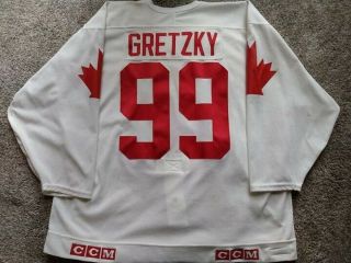 Wayne Gretzky Authentic Canada Cup Hockey Jersey Double Ccm Airknit (size 54)