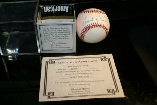 Frank Robinson Signed Baseball With Certificate Of Authenticity " Shop At Home "