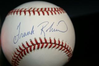 Frank Robinson Signed Baseball with Certificate of Authenticity 
