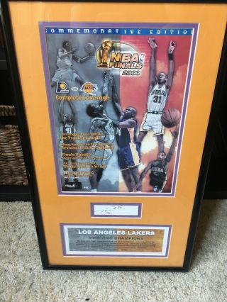 Autographed Los Angeles Lakers Poster