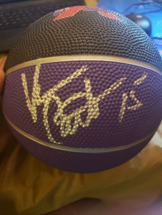 Vince Carter Signed Mini Basketball
