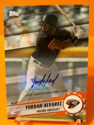 Yordan Alvarez Auto Gold 20/50.  Houston Astros