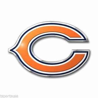 Chicago Bears Emblem Sticker Raised 3d Metal Auto Emblem