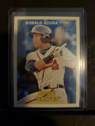 Ronald Acuna 2016 Topps Heritage Minors