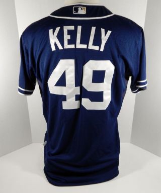2013 San Diego Padres Casey Kelly 49 Game Issued Navy Jersey