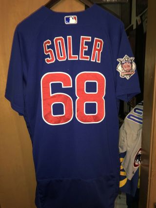 Jorge Soler - 2016 Chicago Cubs game Jersey Championship Year Opening Day 2