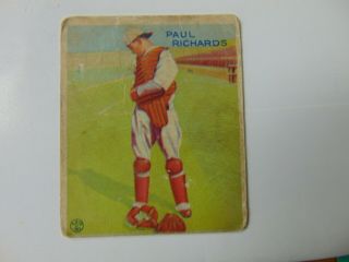 1933 Goudey 142 Paul Richards Baseball Card Combine