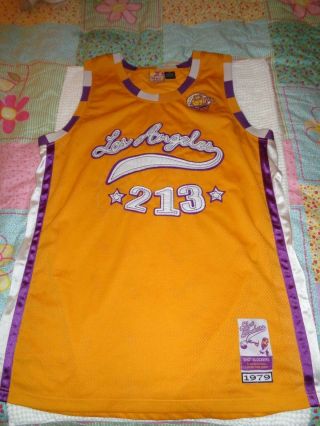 Lakers Style Vintage Los Angeles 213 Shot Blockers Basketball Jersey Size 2xl