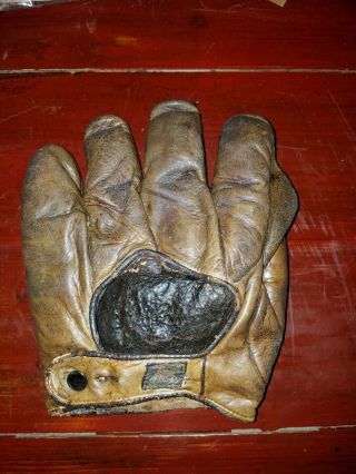 Antique 1910 ' s D&M Draper And Maynard Full Web Baseball Glove 2