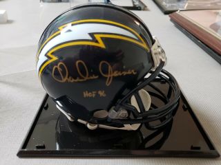 Charlie Joiner Signed San Diego Chargers Mini Helmet Tristar Authentic
