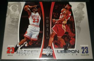 Michael Jordan/lebron James 2005 - 06 Upper Deck Jordan Lebron Card (no.  Ljmj1)