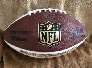 NFL Game Ball Jacob Hester Autographed San Diego Chargers Vs Denver Broncos 4